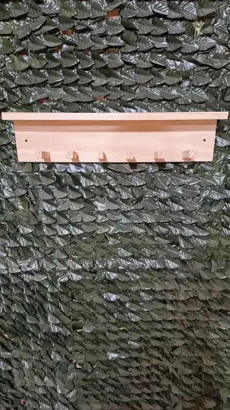 Perchero de pared con estante foto 4